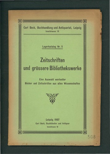 Zeitschriften und grössere